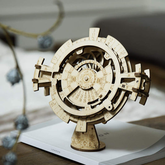 ROKR DIY 3D Wooden Puzzle Perpetual Calendar Assembly Kids Toy Jigsaws