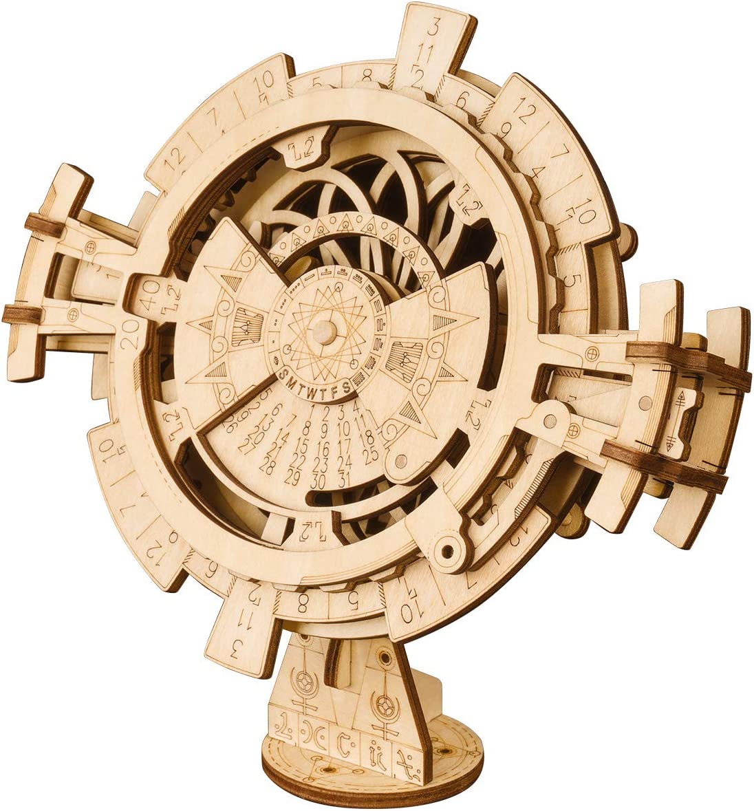 ROKR DIY 3D Wooden Puzzle Perpetual Calendar Assembly Kids Toy Jigsaws