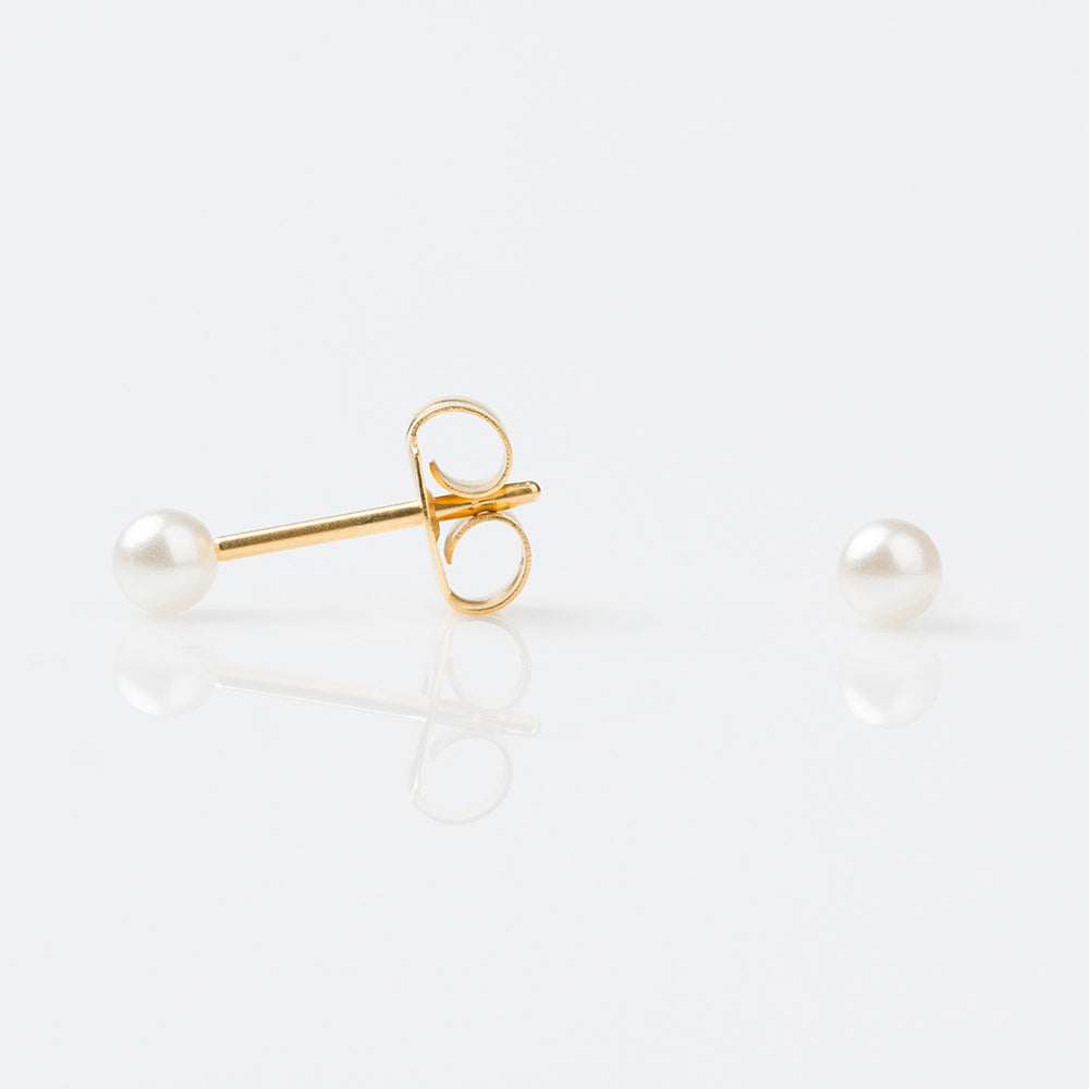 Studex Sensitive Gold Plated 3mm White Pearl