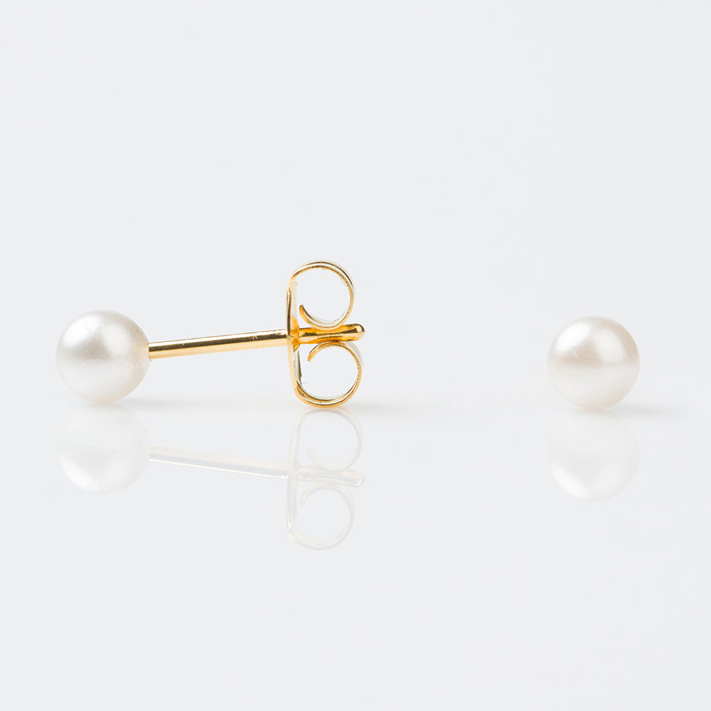 Studex Sensitive Gold Plated 4mm White Pearl