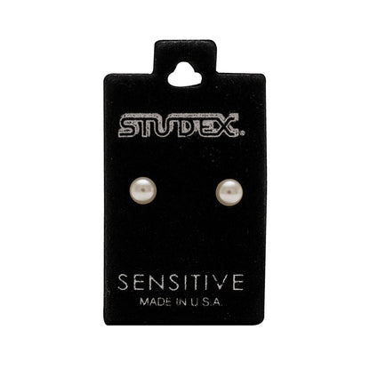 Studex Sensitive Gold Plated 5mm White Pearl