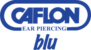 CAFLON Blu Regular Gold Plated Stainless Steel Bezel April - Crystal Earrings