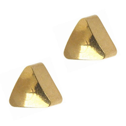STUDEX Regular Gold Plated Stainless Steel Triangle Shape Earring