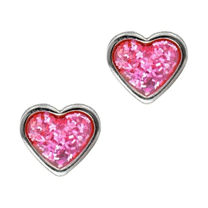 Studex Sensitive Stainless Steel Pink Glitter Heart
