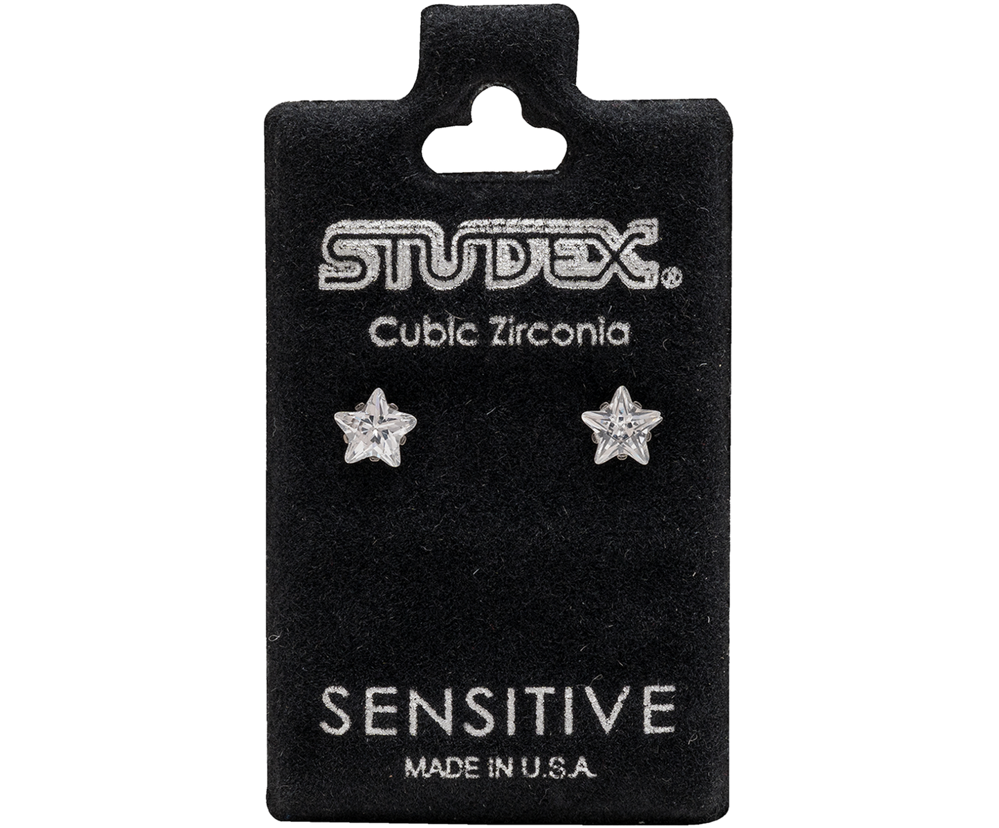 Studex Sensitive Stainless Steel Tiff. 5mm Cubic Zirconia Star Cut