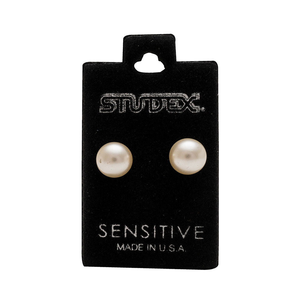 Studex Sensitive Gold Plated 7mm White Pearl