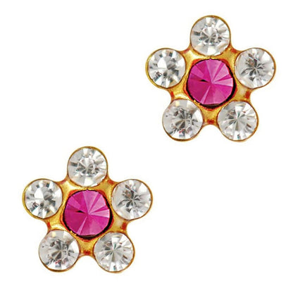 Studex Sensitive Gold Plated Daisy Crystal – Rose