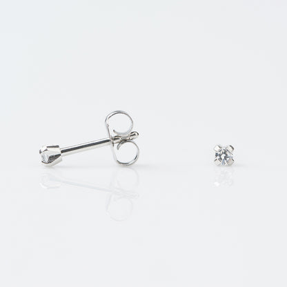STUDEX Tiny Tips Stainless Steel 2mm Cubic Zirconia